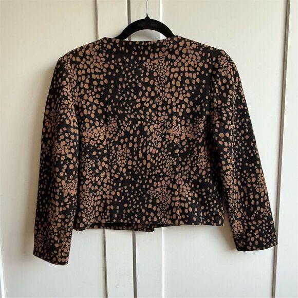 Vivienne Tam Women's Leopard Print Cropped Jacket Size 4 Multicolor - Picture 3 of 6